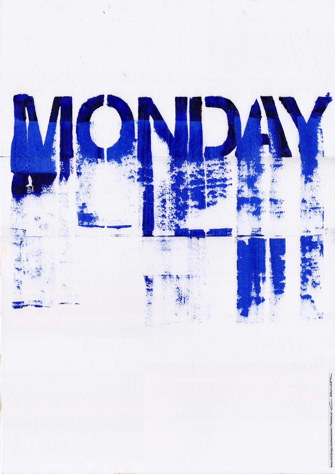 SIP Original Artwork: Blue Monday POSTER