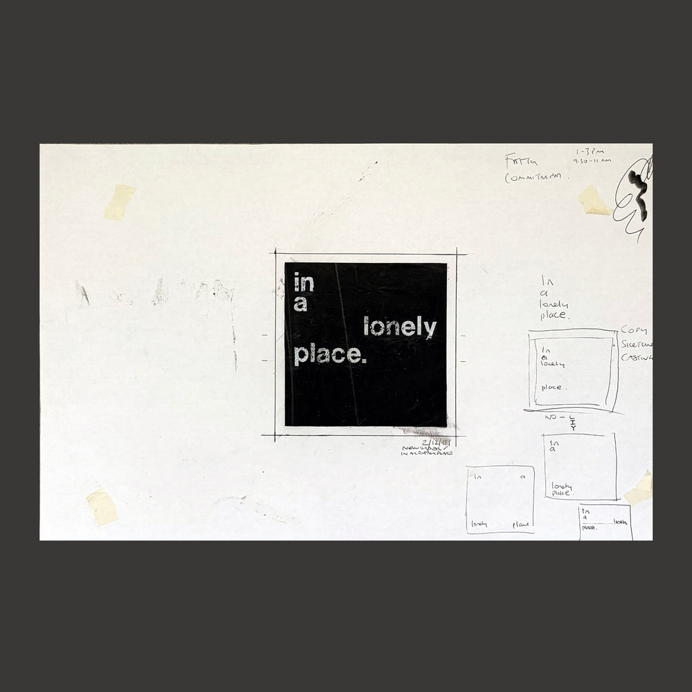 SIP Original Artwork: In A Lonely Place FRAMED
